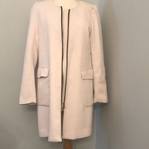 Blush pink trench coat